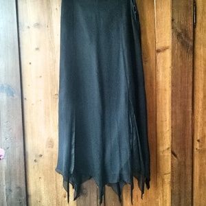 Silk Pixie Hem Skirt